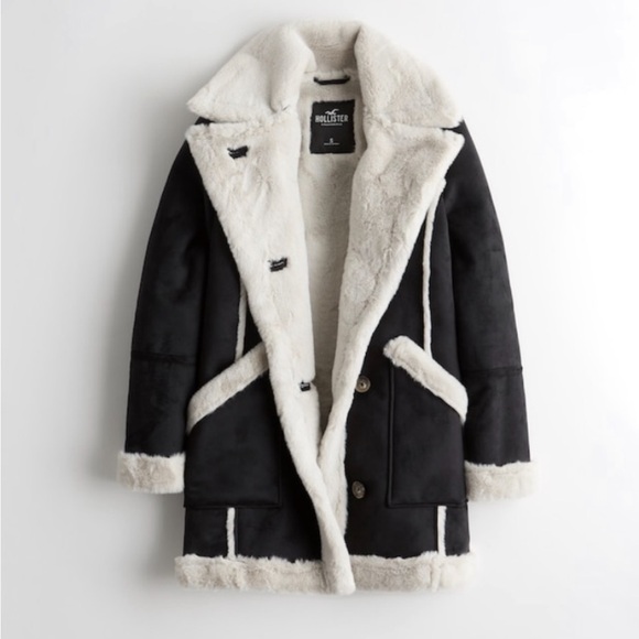 Hollister Shearling jacket size large - Picture 1 of 6